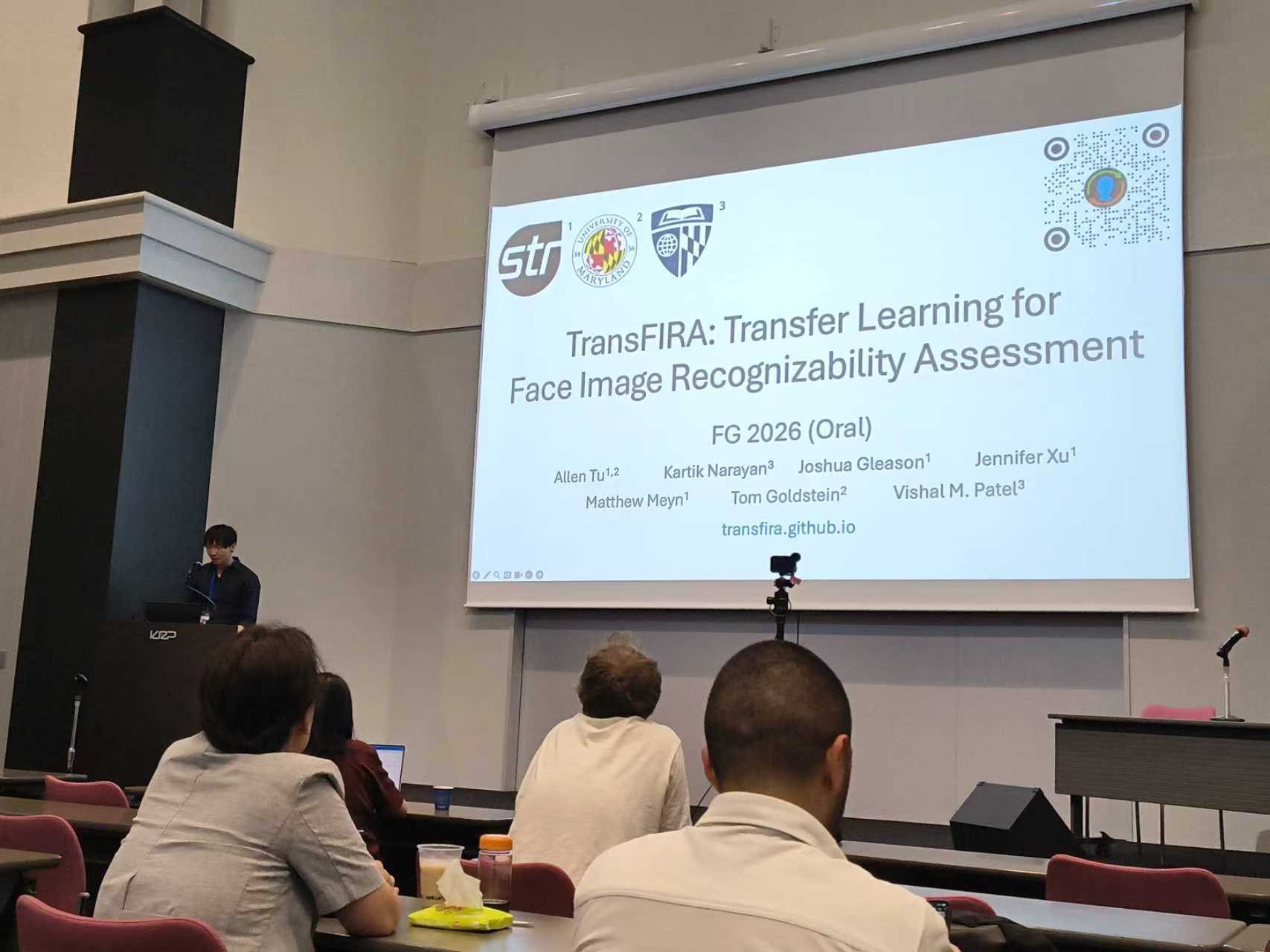 TransFIRA presentation at FG 2026