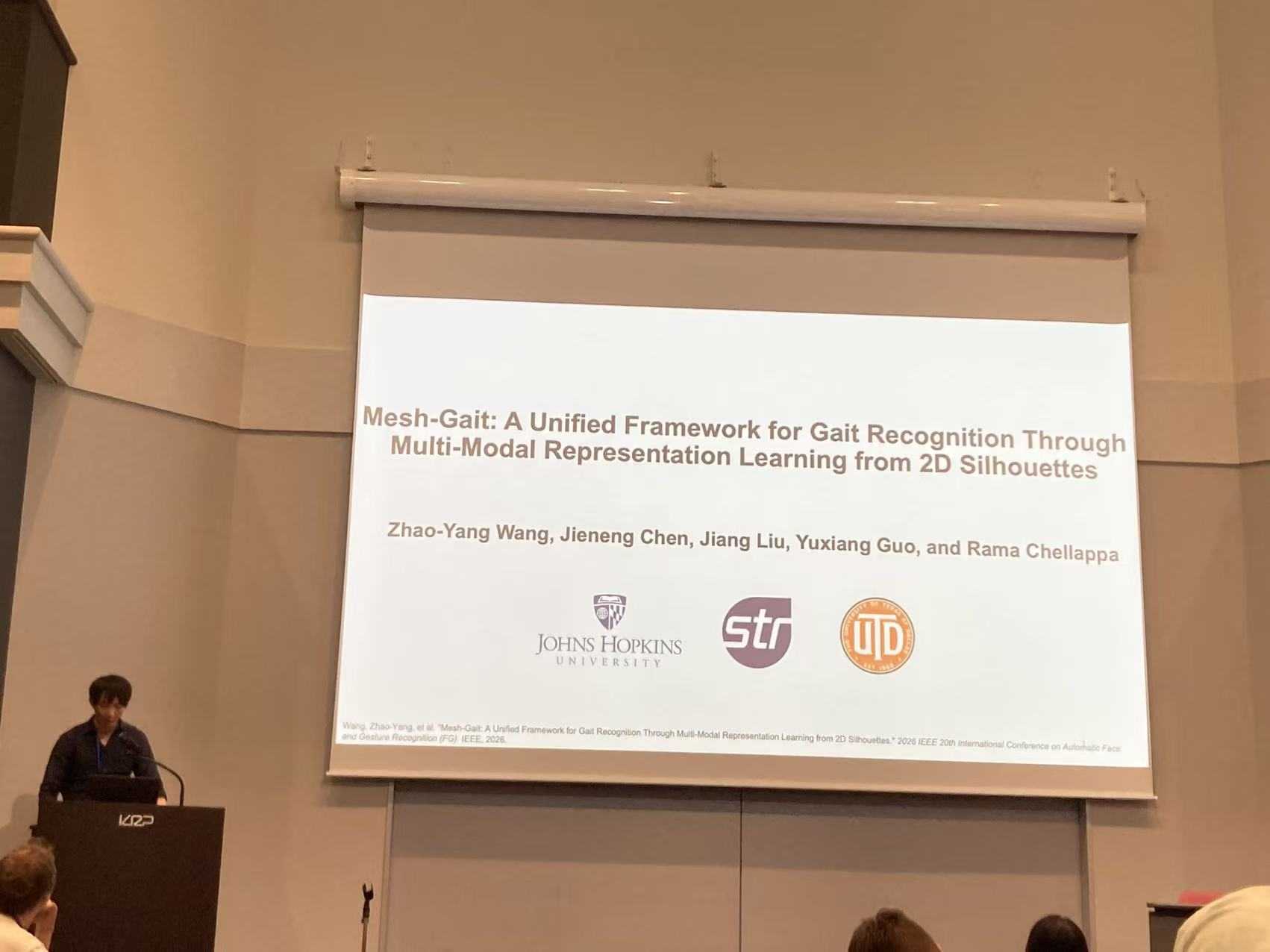 MeshGait presentation at FG 2026